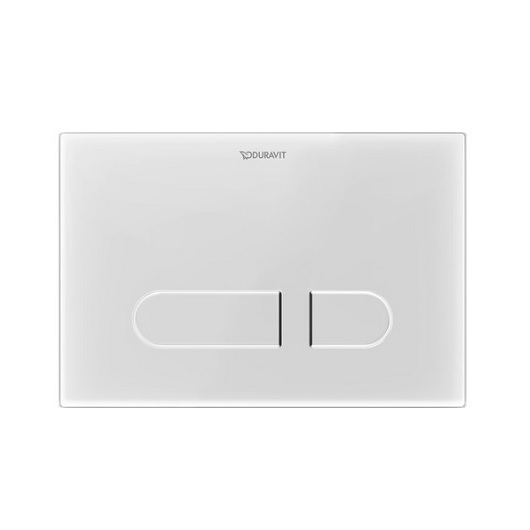 Клавиша смыва с подсветкой Duravit DuraSystem A1 Plus WD5013012060 (белое стекло)