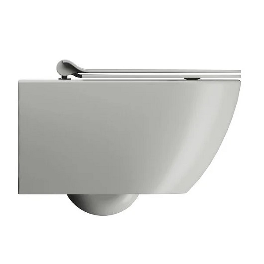 Сиденье с крышкой для унитаза GSI Slim MS86CSN17 Cenere Matt (SoftClose)