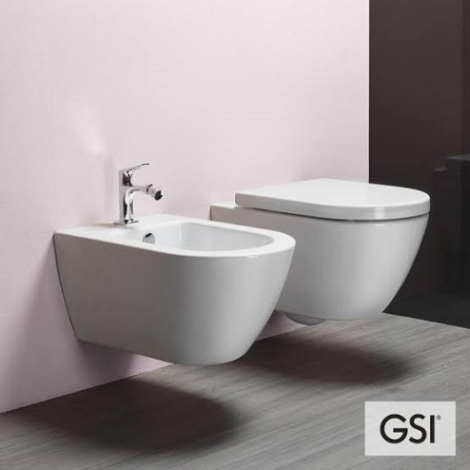 Биде подвесное GSI Pura 50 8864FR5111 белое
