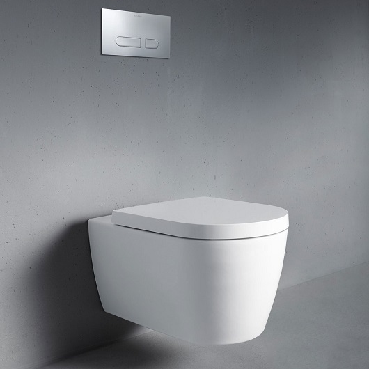 Унитаз подвесной Duravit ME by Starck Rimless 452909AAA1 безободковый (чаша 252909AA00 с сиденьем SoftClose 0020090000) DuraShield