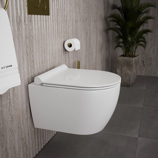 Сиденье с крышкой для унитаза GSI Slim 46 MS76SN11 (SoftClose)