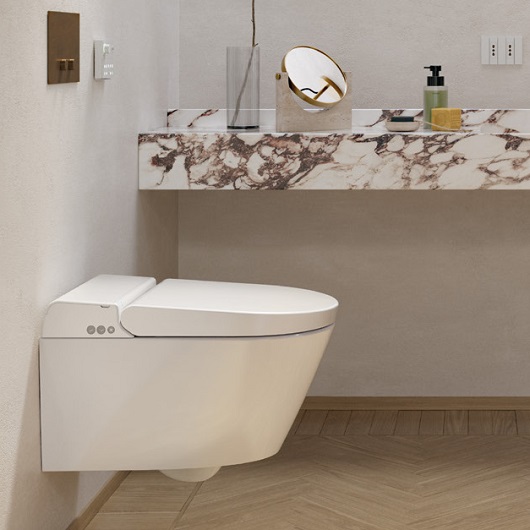 Унитаз-биде подвесной GSI WClean 7418K09 Swirflush (белый матовый)