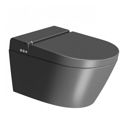 Унитаз-биде подвесной GSI WClean 7418K26 Swirflush (черный матовый)