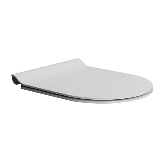 Сиденье с крышкой для унитаза GSI Slim MS86CSN09 белое матовое (SoftClose)