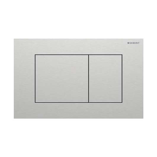 Смывная клавиша Geberit Sigma40 Square 115.629.FW.1 (нержавеющая сталь, с легкоочищаемой поверхностью)