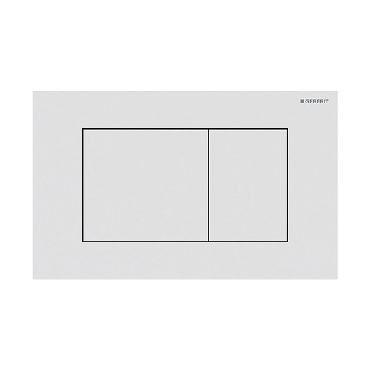 Смывная клавиша Geberit Sigma40 Square 115.629.JT.1 (белый матовый, с легкоочищаемым покрытием)