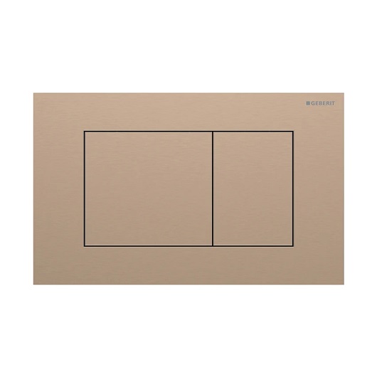 Смывная клавиша Geberit Sigma40 Square 115.629.QB.1 (брашированное красное золото, с легкоочищаемой поверхностью)