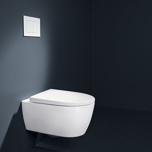 Смывная клавиша Geberit Sigma40 Square 115.629.JT.1 (белый матовый, с легкоочищаемым покрытием)