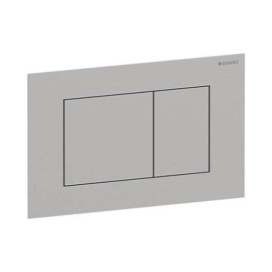 Смывная клавиша Geberit Sigma40 Square 115.629.FW.1 (нержавеющая сталь, с легкоочищаемой поверхностью)