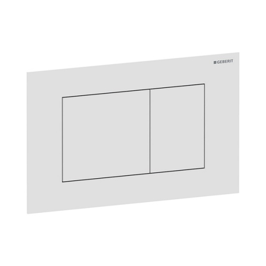 Смывная клавиша Geberit Sigma40 Square 115.629.JT.1 (белый матовый, с легкоочищаемым покрытием)