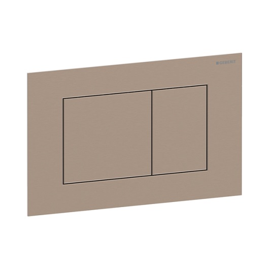 Смывная клавиша Geberit Sigma40 Square 115.629.QB.1 (брашированное красное золото, с легкоочищаемой поверхностью)