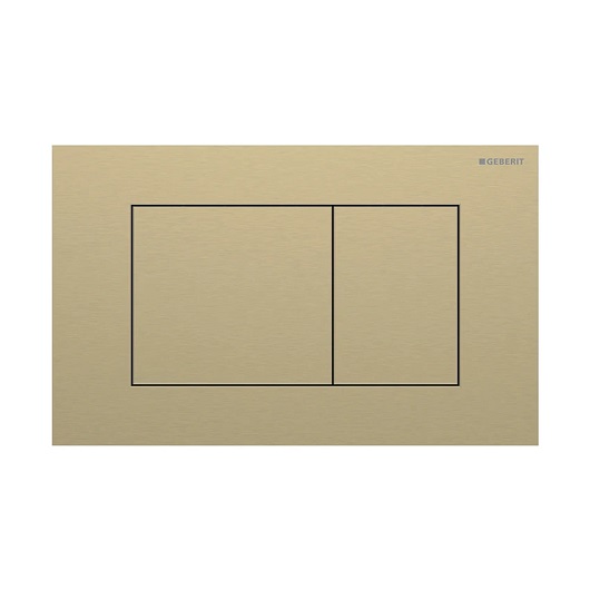 Смывная клавиша Geberit Sigma40 Square 115.629.QF.1 (брашированная латунь, с легкоочищаемой поверхностью)