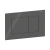 Смывная клавиша Geberit Sigma40 Square 115.629.JK.1 (темно-серое стекло)