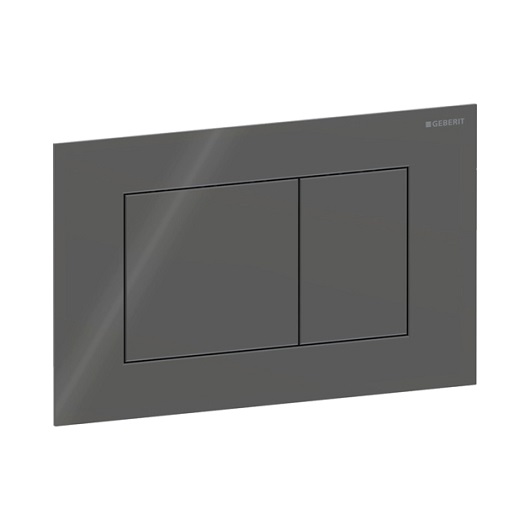 Смывная клавиша Geberit Sigma40 Square 115.629.JK.1 (темно-серое стекло)