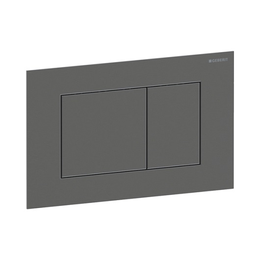 Смывная клавиша Geberit Sigma40 Square 115.629.QD.1 (брашированный черный хром, с легкоочищаемой поверхностью)