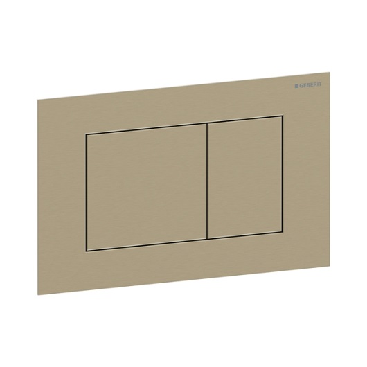 Смывная клавиша Geberit Sigma40 Square 115.629.QF.1 (брашированная латунь, с легкоочищаемой поверхностью)