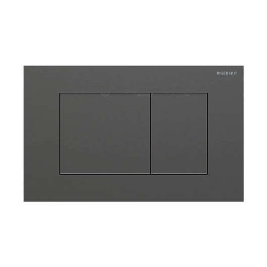 Смывная клавиша Geberit Sigma40 Square 115.629.QD.1 (брашированный черный хром, с легкоочищаемой поверхностью)
