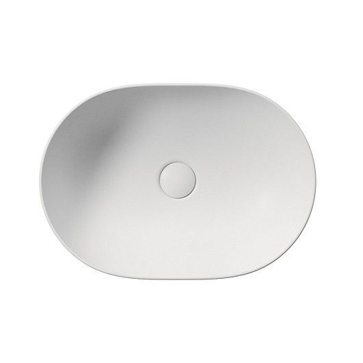 Раковина накладная GSI Pura 886009 (500х350 мм) белая матовая