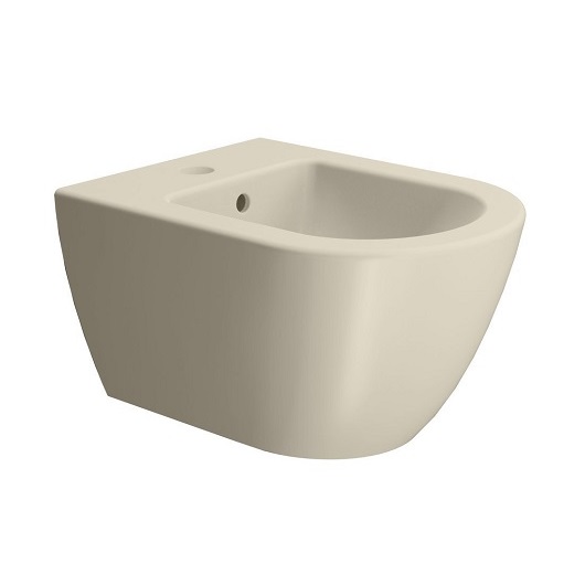 Биде подвесное GSI Pura 50 8864FR5PCS108 Creta Matt, с донным клапаном