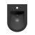 Биде подвесное GSI Pura 50 8864FR5PCS126 черное матовое, с донным клапаном