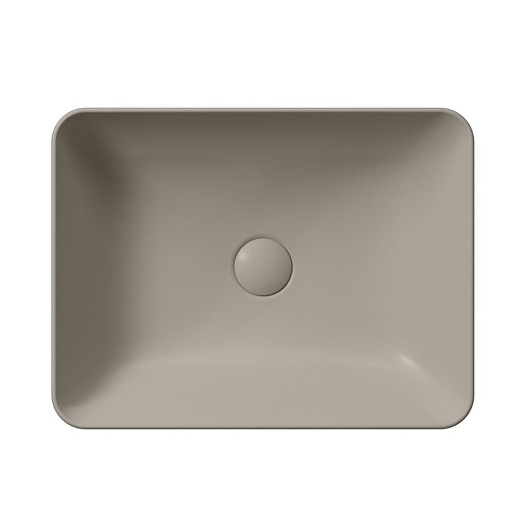 Раковина накладная GSI Nubes 903705 (500х380 мм) Tortora Matt