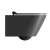 Чаша подвесного унитаза GSI Kube X 55 Rimless 9413FR526 безободковая, Geniusflush, черная матовая