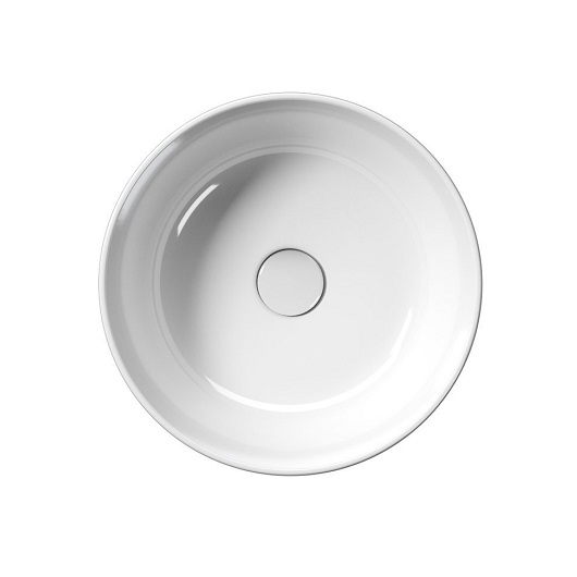 Раковина накладная GSI Kube X 942611 (Ø400 мм) белая