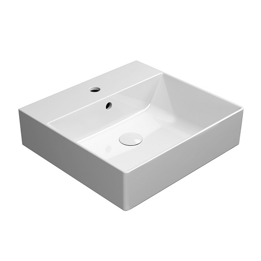 Раковина GSI Kube X 9430111 (500х470 мм) белая