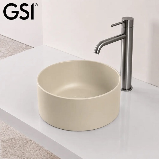 Раковина накладная GSI Kube X 943508 (Ø320 мм) Creta Matt