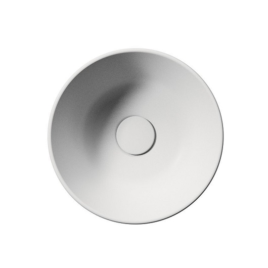 Раковина накладная GSI Kube X 943509 (Ø320 мм) белая матовая