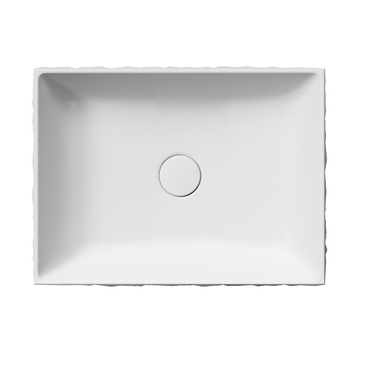 Раковина накладная GSI Kube X Diamante 944009 (500х370 мм) белая матовая