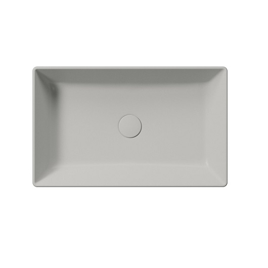 Раковина накладная GSI Kube X 945317 (600х370 мм) Cenere Matt