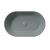 Раковина накладная GSI Kube X 9458PVC04 (600х370 мм) Agave Matt, с донным клапаном