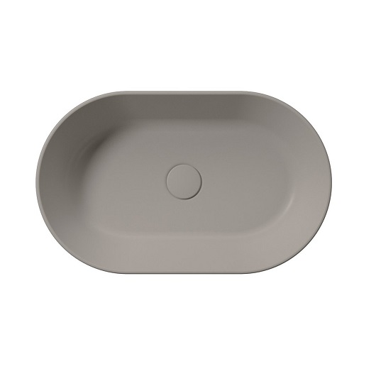 Раковина накладная GSI Kube X 945805 (600х370 мм) Tortora Matt