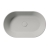 Раковина накладная GSI Kube X 9458PVC17 (600х370 мм) Cenere Matt, с донным клапаном