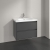 Тумба под раковину Villeroy & Boch Skyla C79600VR Graphite (772х439 мм)