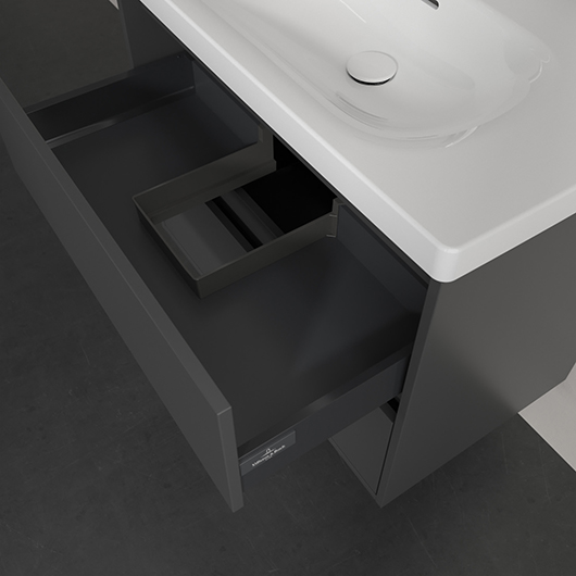 Тумба под раковину Villeroy & Boch Skyla C79600VR Graphite (772х439 мм)