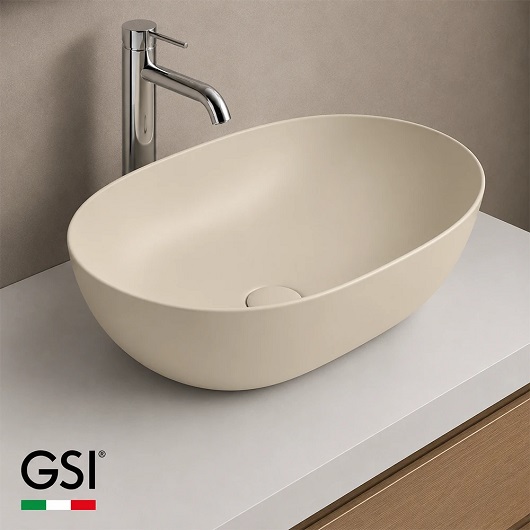 Раковина накладная GSI Pura 886008 (500х350 мм) Creta Matt
